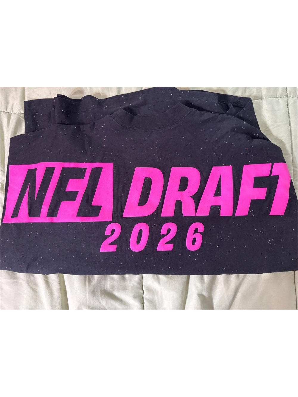 Brand New 2026 NFL Draft Speckled NEP Crew Neck Jersey Long Sleeve XL